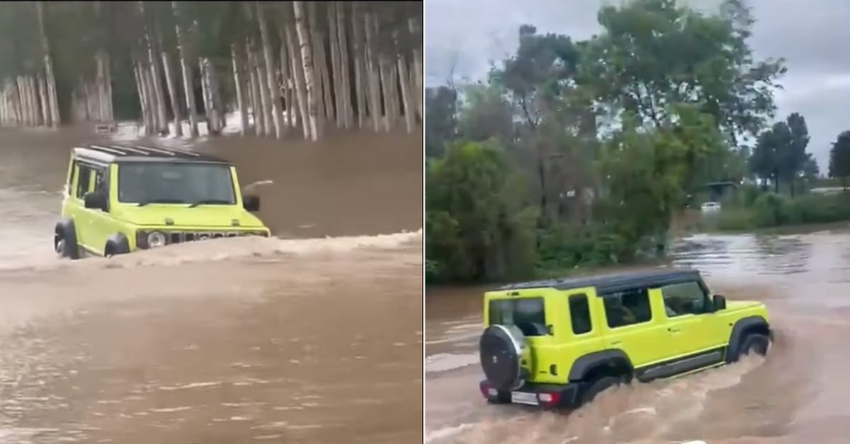 Maruti Suzuki Jimny Vs Delhi Flooded Streets