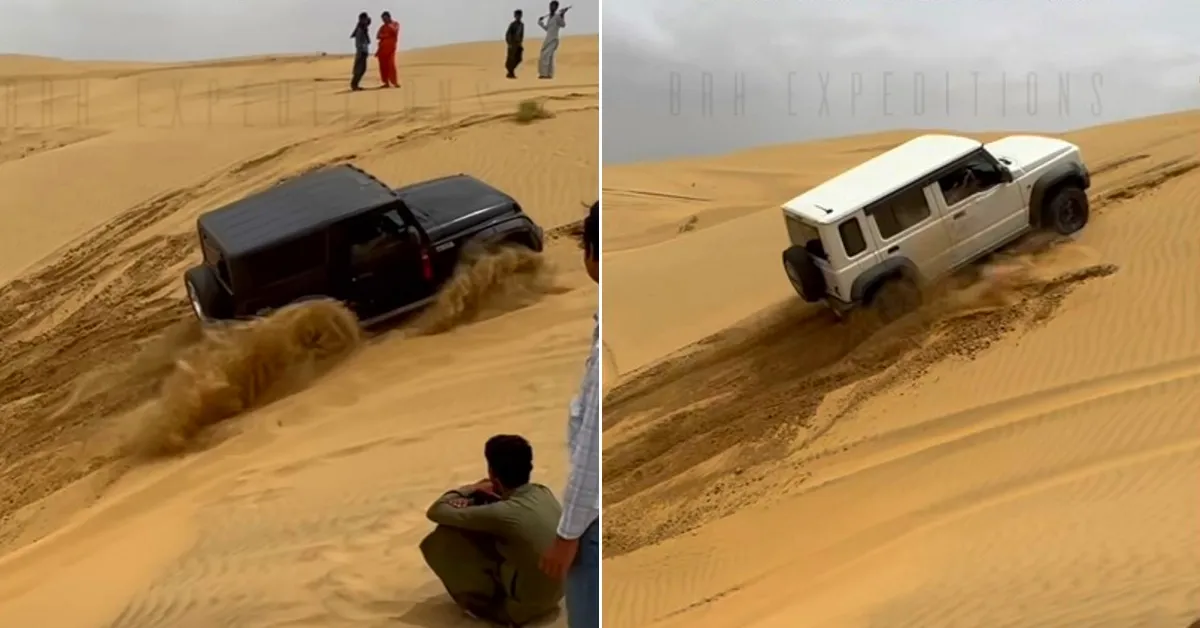 Maruti Jimny Outperforms Mahindra Thar in Sand Dune Challenge [Video]